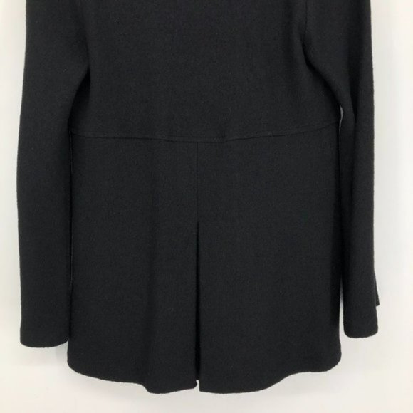 HATCH Maternity Black Wool blend Exaggerated Collar Toggle Cape Coat Med - Picture 6 of 15